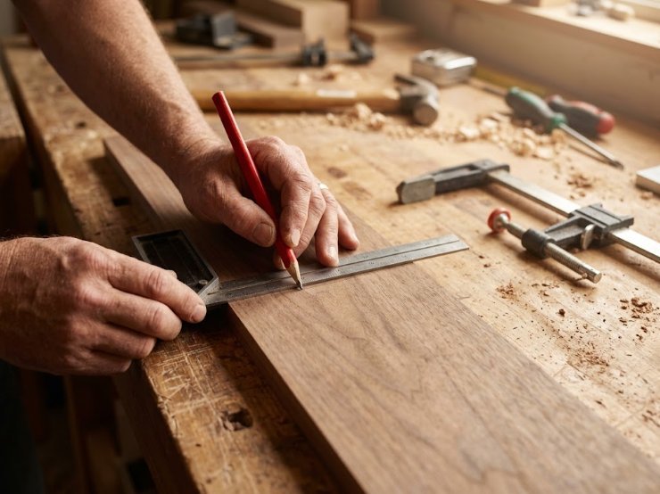 Carpentry and trim work — measuring wood