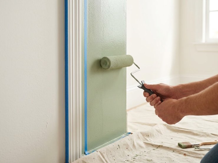 Interior painting and drywall repair